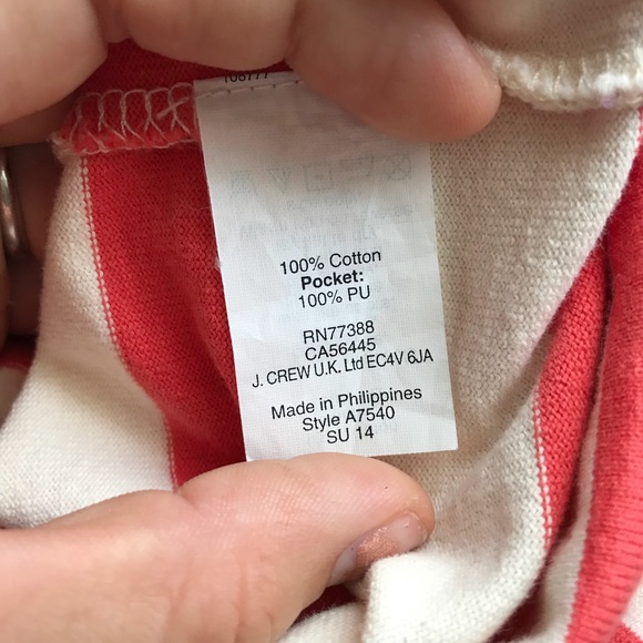 J. Crew Stripped Leather Pocket Dress - Picture 5 of 5